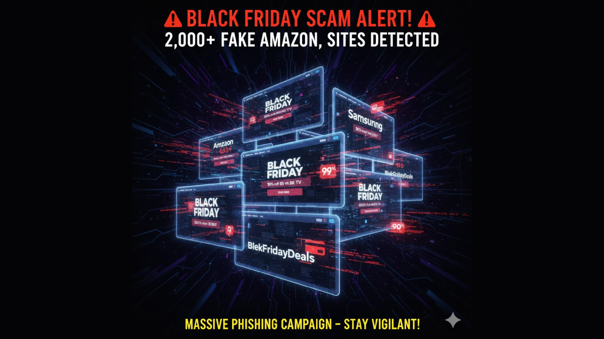 Black Friday Scam Alert: 2,000+ Fake Amazon, Samsung Sites Detected in Massive Phishing Campaign