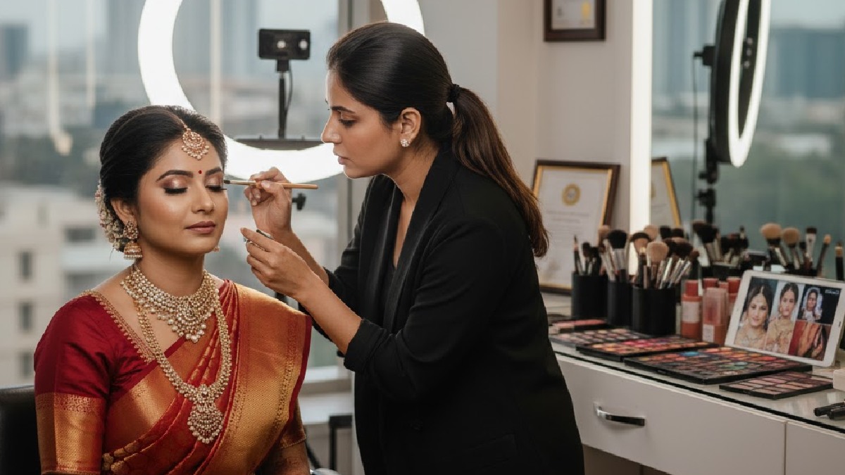 Makeup Artists in Bangalore. Image credit: AI Image