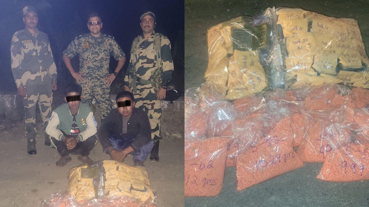 BSF Mizoram Seizes ₹25 Crore Worth of Drugs on NH-6. Image courtesy: https://x.com/melawanshwa