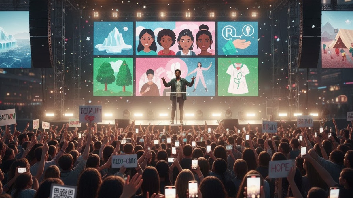The Rise Of Celebrity Activism: 2025. Image credit: AI Image