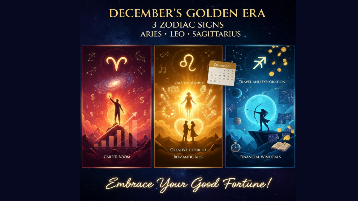 Golden Era Ahead: 3 Zodiac Signs Enter a Fortunate Phase from December