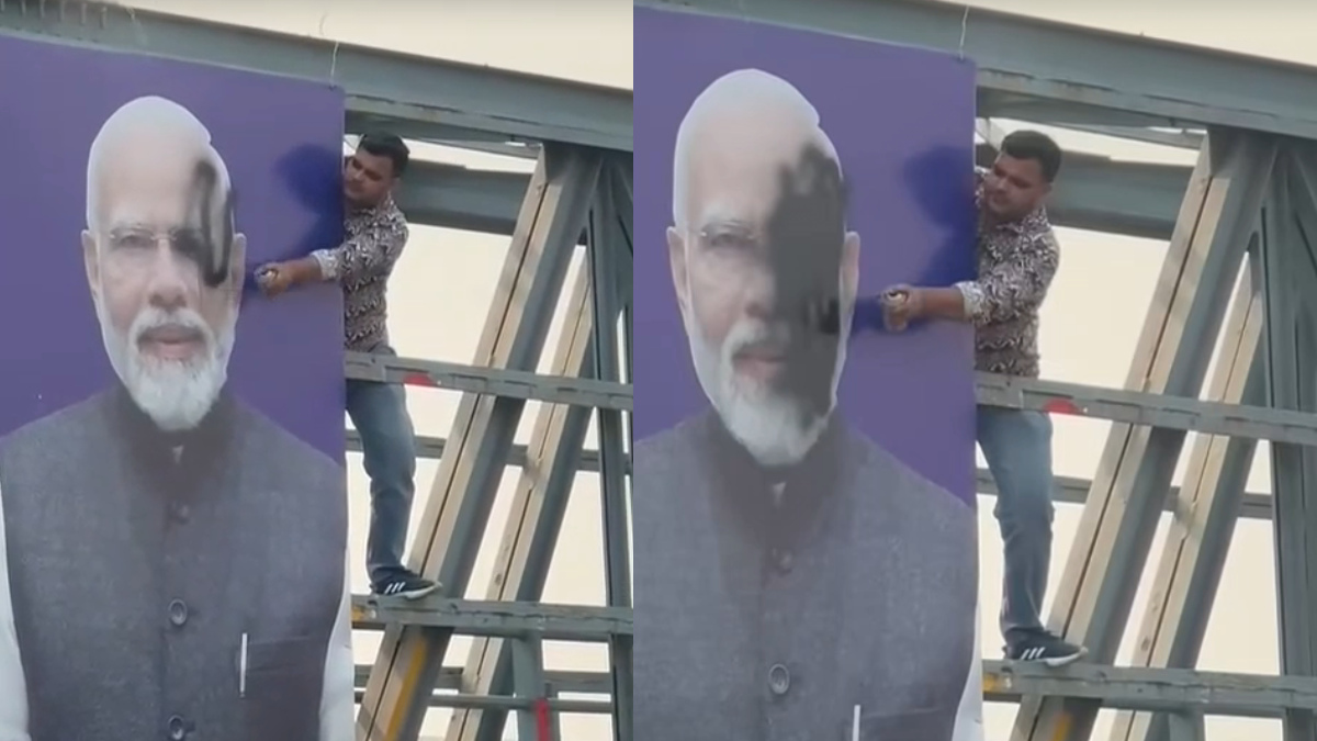 Who Is Behind This Shameful Act in Panipat? PM Modi Poster Defaced Sparks Political Uproar