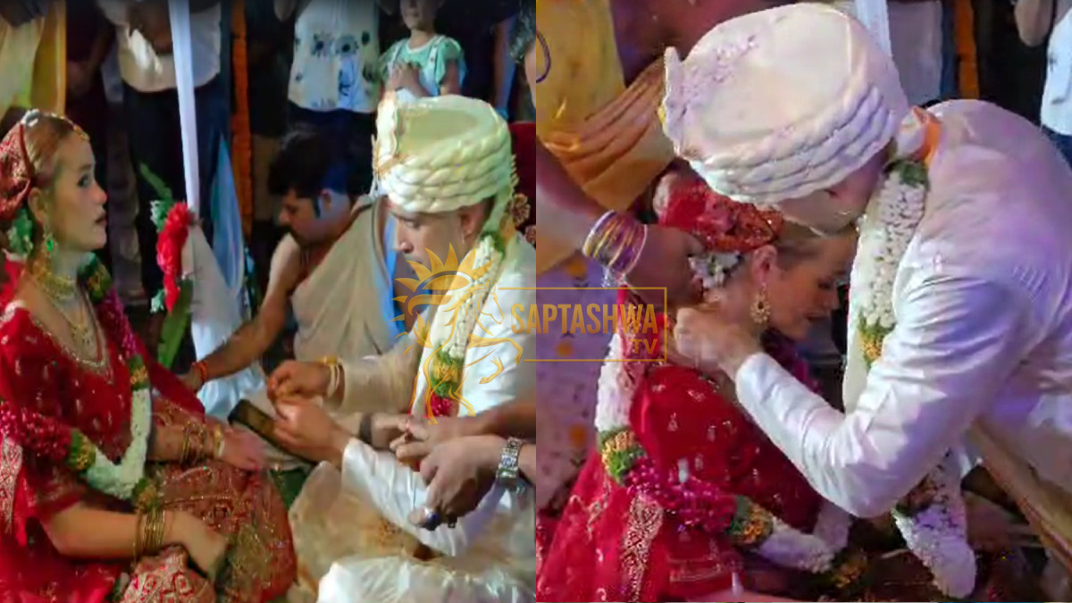 International Love Meets Indian Tradition: Viral Wedding at Gokarna’s Café Paradise