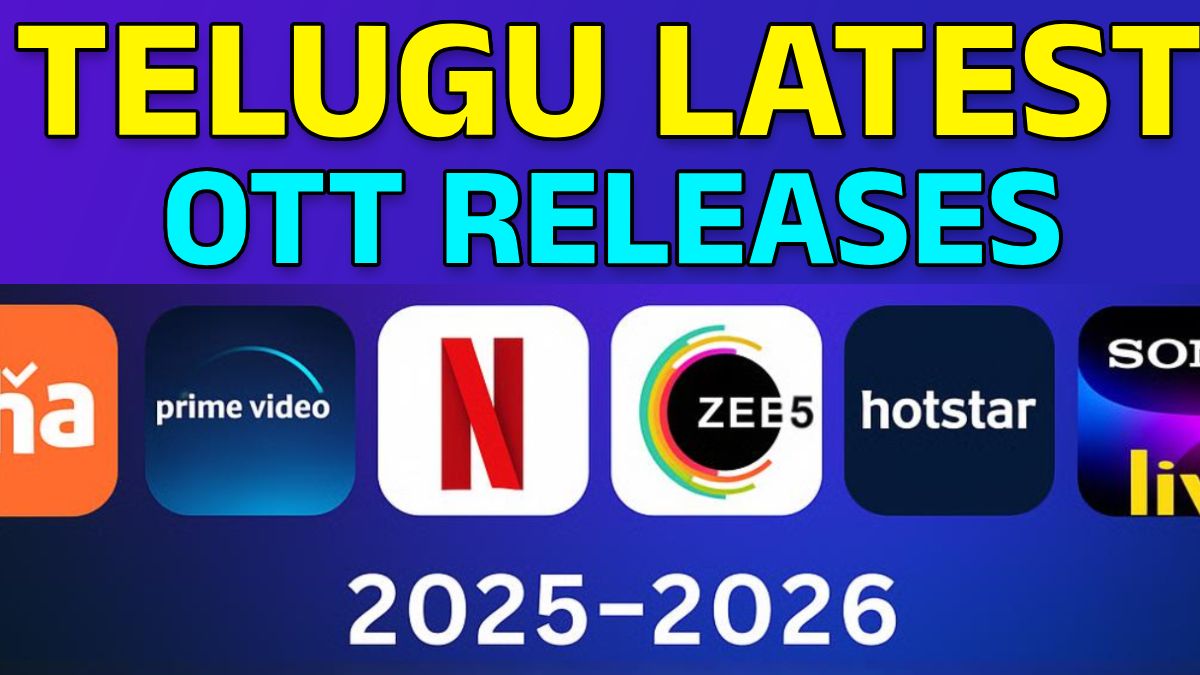 New Telugu OTT Releases This Week 2025-2026 | Aha, Prime Video, Netflix, Zee5, Hotstar, SunNXT & SonyLIV