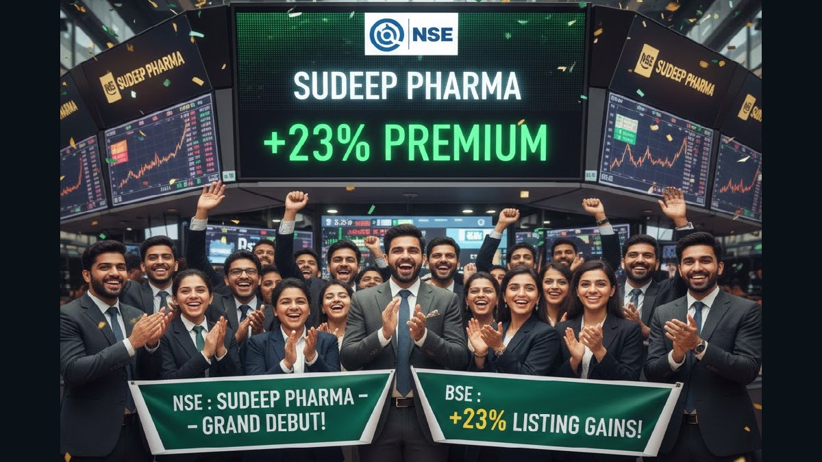 Sudeep Pharma IPO: Shares List at 23% Premium on NSE and BSE
