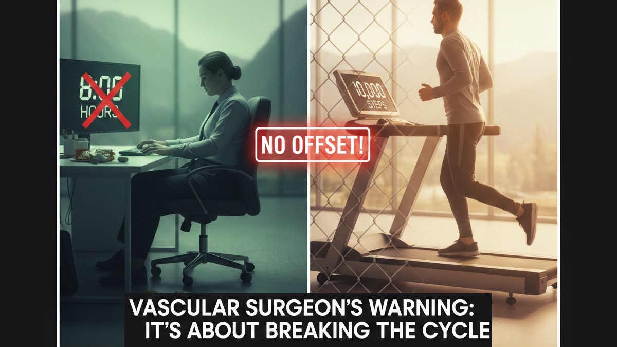 Surgeon's Warning: Why Sitting for Hours and then Walking 10,000 Steps Does NOT Offset Health Risks