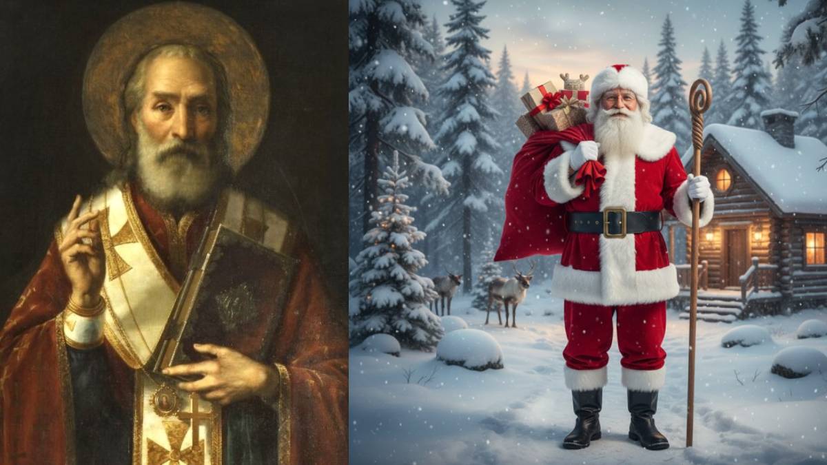 The Hidden Truth About Santa Claus: Real Man or Just a Christmas Story? | Photo Credit: wikipedia , AI image