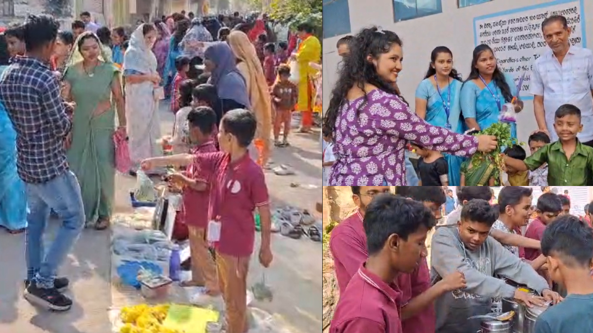 ಚಿತ್ರದುರ್ಗದಲ್ಲಿ ಮಕ್ಕಳ ಸಂತೆ: ವಿದ್ಯಾರ್ಥಿಗಳಿಗೆ ವ್ಯಾಪಾರ ಪಾಠ