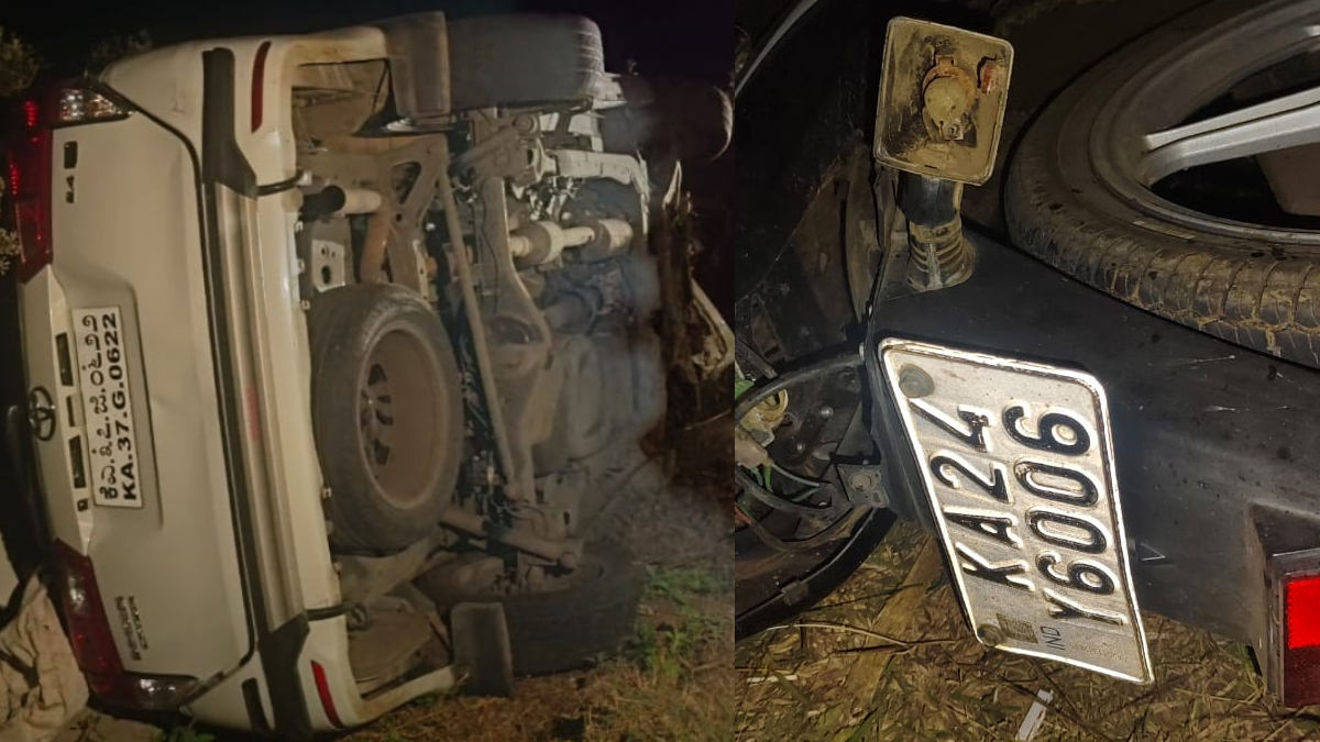 ಸವದತ್ತಿ ಬಳಿ ಡಿಸಿಎಂ ಡಿಕೆಶಿ ಖಾಸಗಿ ಪಿಎಸ್ ಕಾರು ಅಪಘಾತ – ಬೈಕ್ ಸವಾರ ಸ್ಥಳದಲ್ಲೇ ಸಾವು