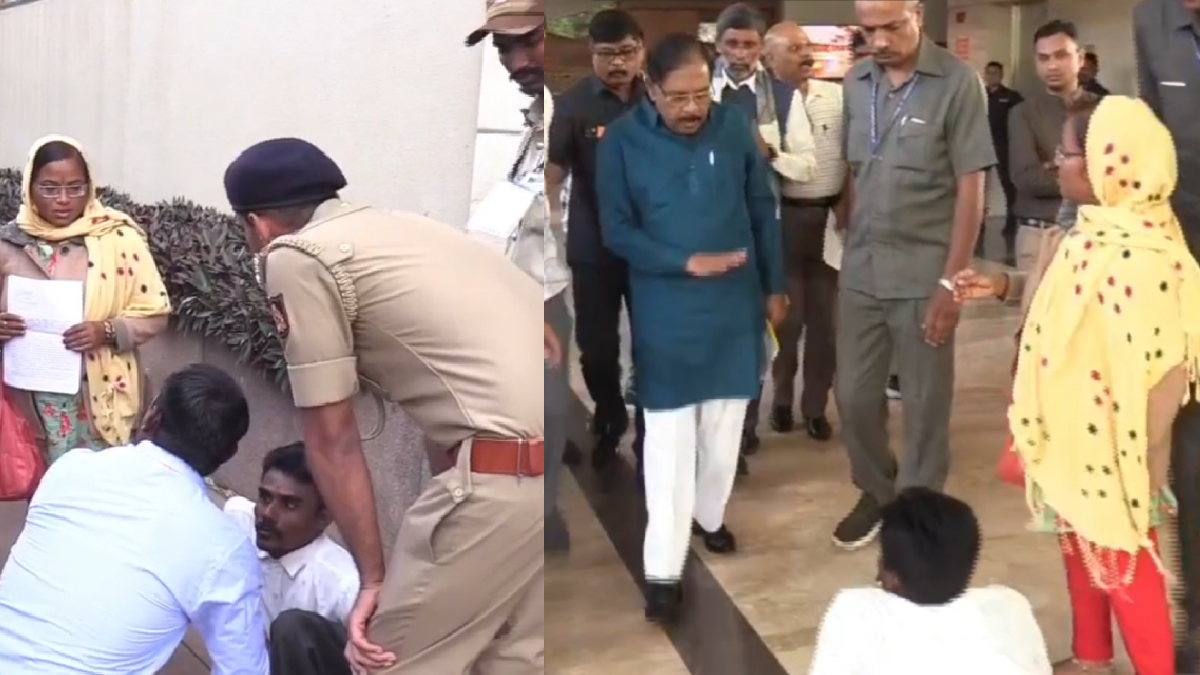 ನಮಗೆ ನ್ಯಾಯ ಕೊಡದಿದ್ದರೆ ಸಾಯುತ್ತೇವೆ - ಗೃಹ ಸಚಿವರ ಮುಂದೆ ಅಳಲು ತೋಡಿಕೊಂಡ ವಿಕಲಚೇತನ ದಂಪತಿ