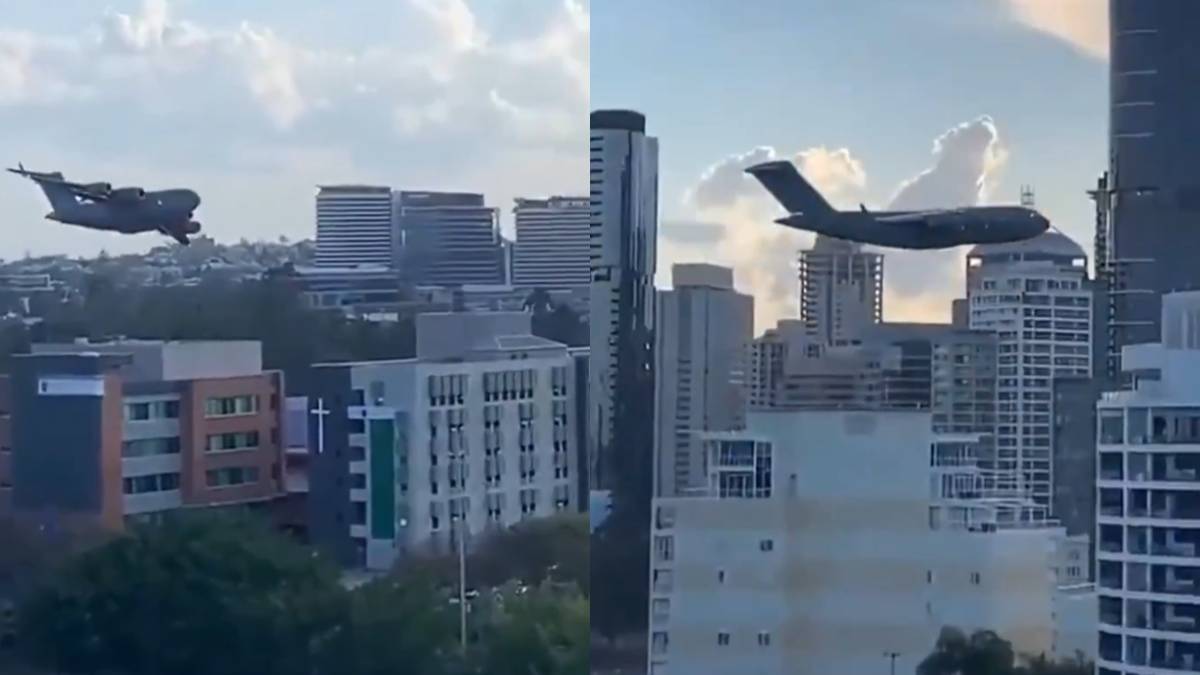 Residents Shocked as Plane Flies Close to Skyscrapers In Australia