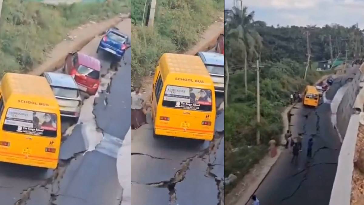 NH 66 ಕುಸಿತ, ಮಕ್ಕಳನ್ನು ಸುರಕ್ಷಿತವಾಗಿ ಕಾಪಾಡಿದ ಸ್ಥಳೀಯರು