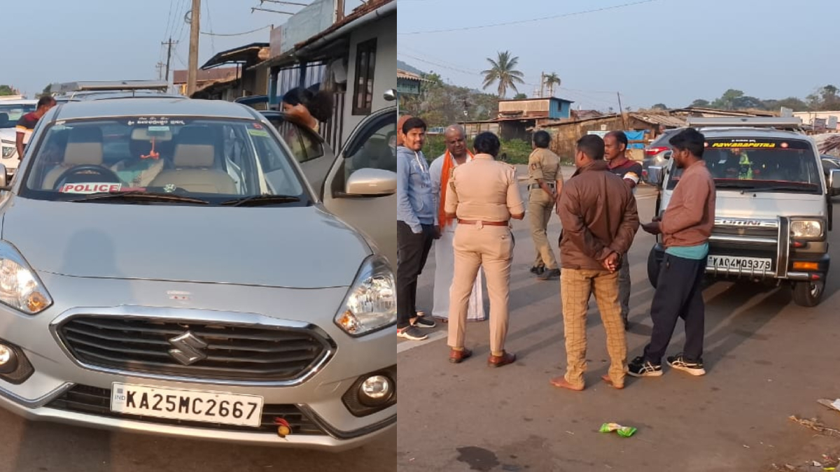 ಸ್ವಂತ ಕಾರಿಗೆ ಪೊಲೀಸ್ ಬೋರ್ಡ್ ಹಾಕಿಕೊಂಡು ಪ್ರವಾಸ – ಪಿಎಸೈ ದಂಡ, ಸ್ಥಳೀಯರ ಶ್ಲಾಘನೆ