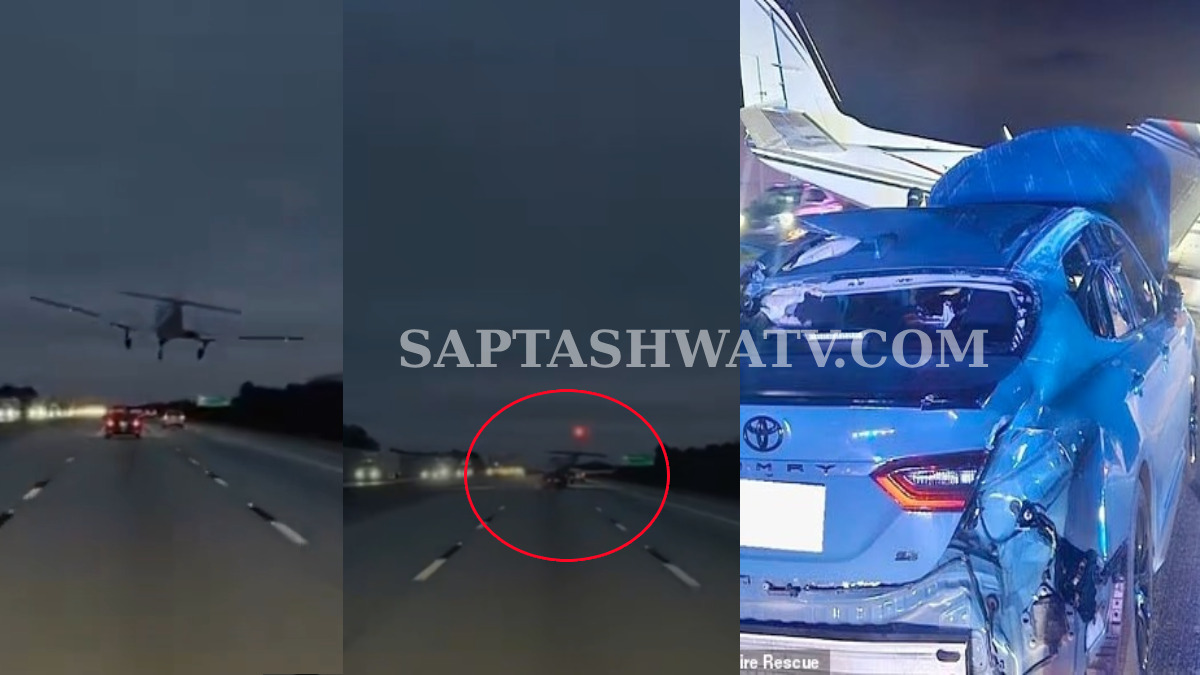 Small Plane Makes Emergency Landing on Florida Highway, Collides with Car