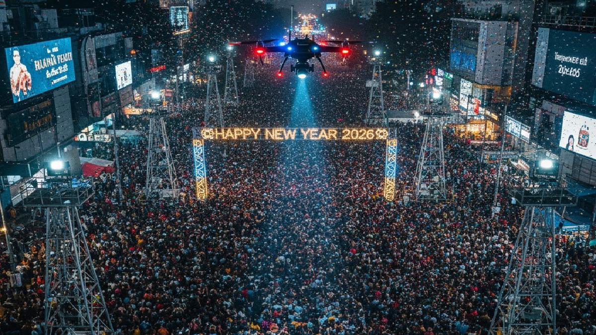Eagle Eye Over Bengaluru: 12 Watch Towers and 11 Drones to Secure New Year 2026 Celebrations