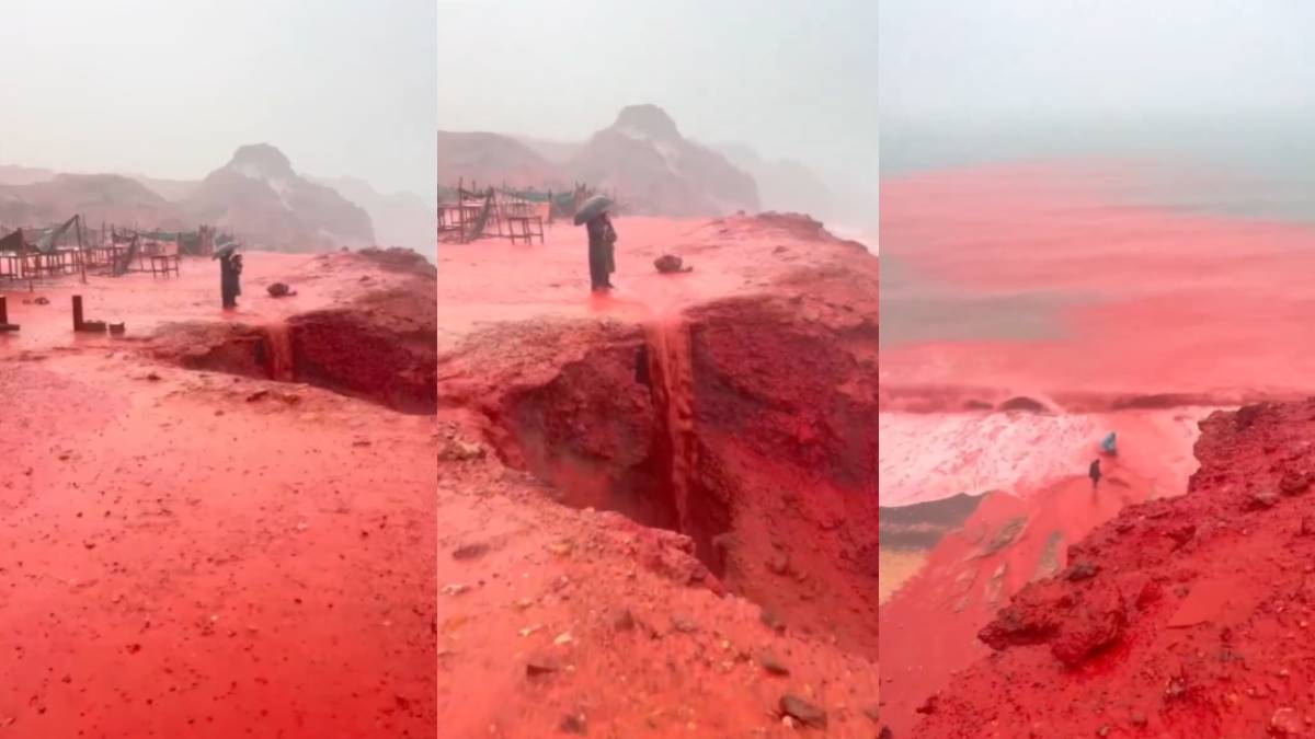 Hormuz Island Turns Red After Heavy Rain: A Stunning but Safe Natural Phenomenon