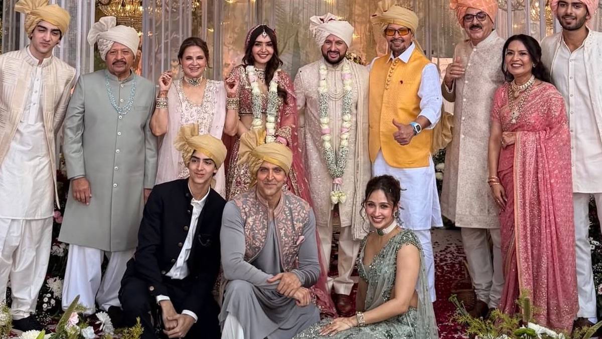 Hrithik Roshan and Saba Azad Celebrate Cousin Eshaan Roshan’s Wedding