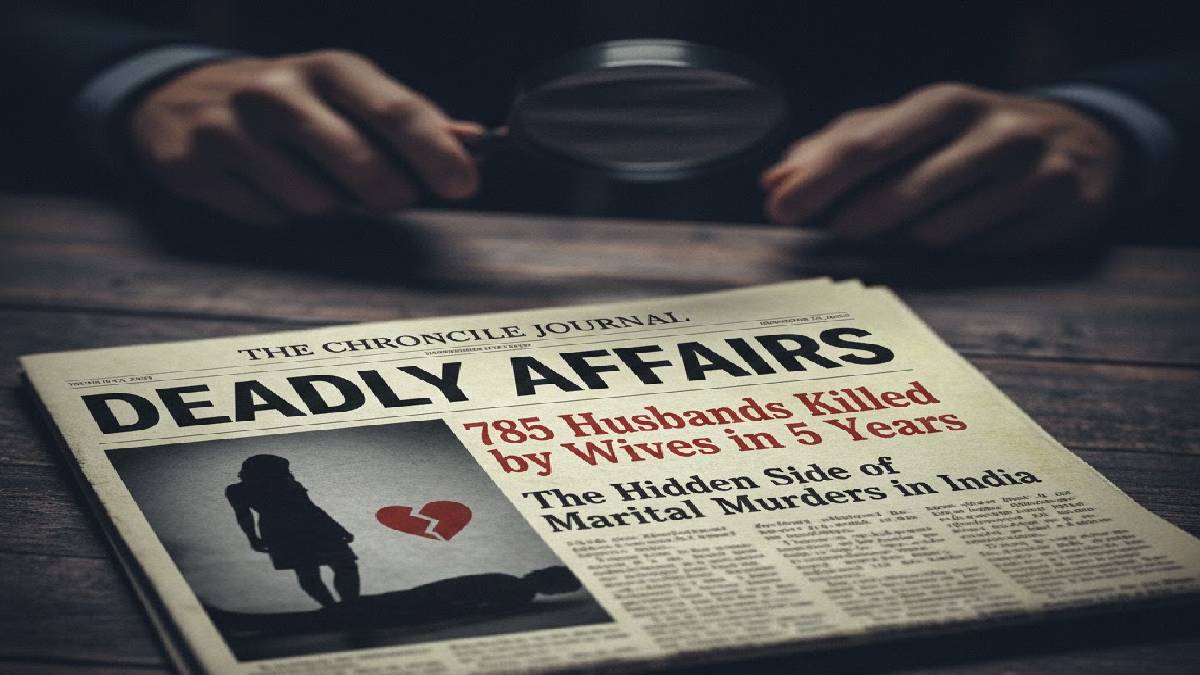 Deadly Affairs: 785 Husbands Killed by Wives in 5 Years | The Hidden Side of Marital Murders in India | Photo Credit: AI image