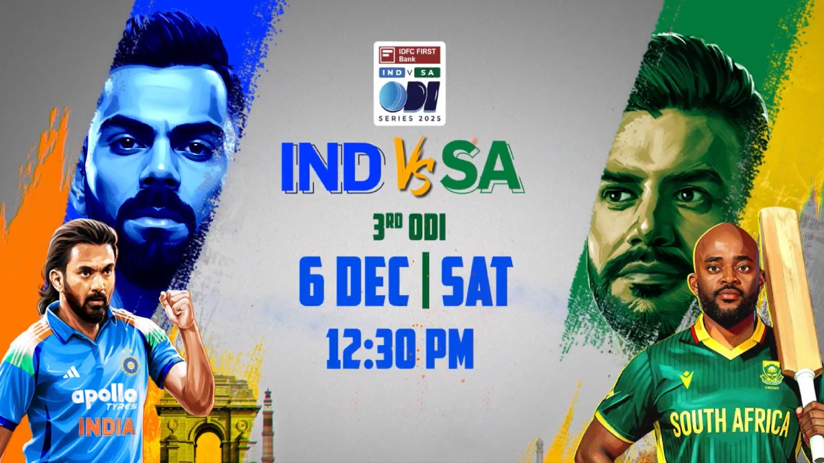 IND vs SA 3rd ODI Live Streaming & Telecast: Where to Watch the Series Decider