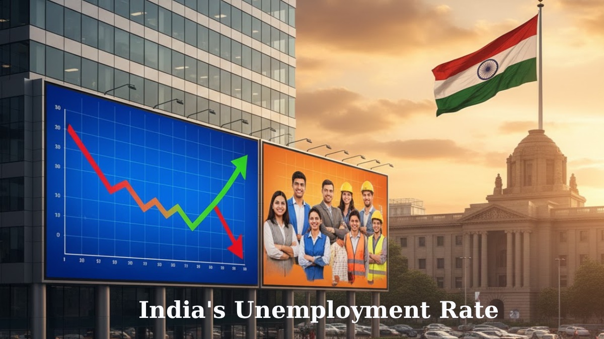 India’s Unemployment Rate Falls from 6% to 3.2% | Photo Credit: AI image