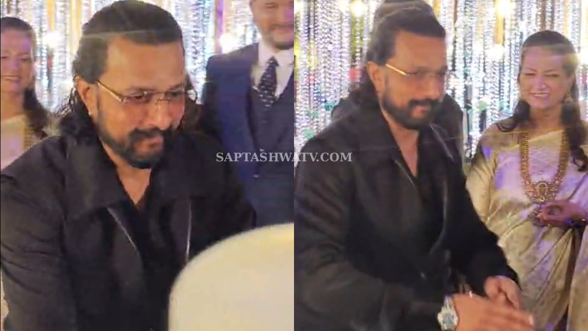 Kichcha Sudeep Joins Family Celebrations at Sister Sunanda Mohan's Son's Wedding