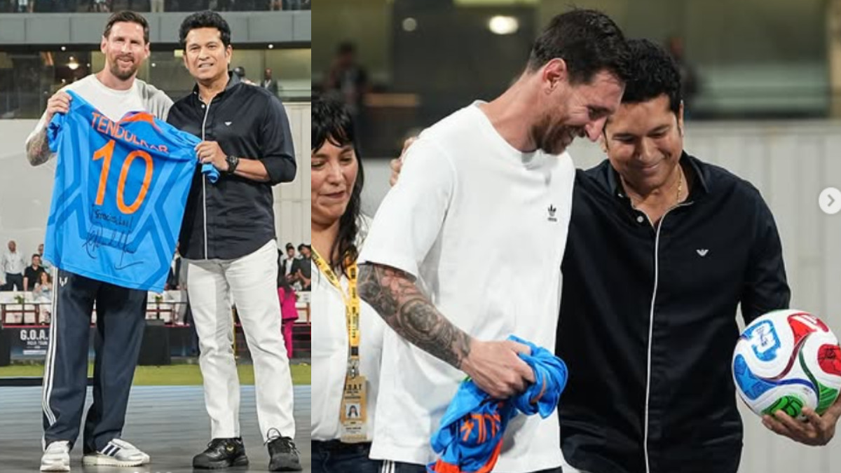Lionel Messi Meets Sachin Tendulkar | Photo Credit: https://www.instagram.com/sachintendulkar/