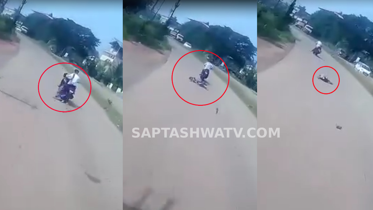 Mangaluru Accident: Mother Miraculously Survives After Saree Gets Caught in Son’s Speeding Bike Wheel