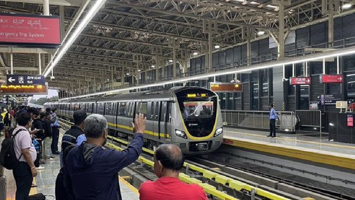 Namma Metro Yellow Line | Photo Credit: https://x.com/Bangalorereal1