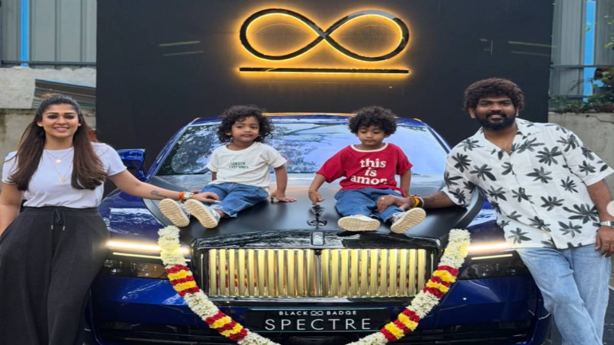 Nayanthara Receives Rolls-Royce Spectre as Birthday Gift By Her Husband Vignesh Shivan | Photo Credit: Instagram ID - @wikkiofficial
