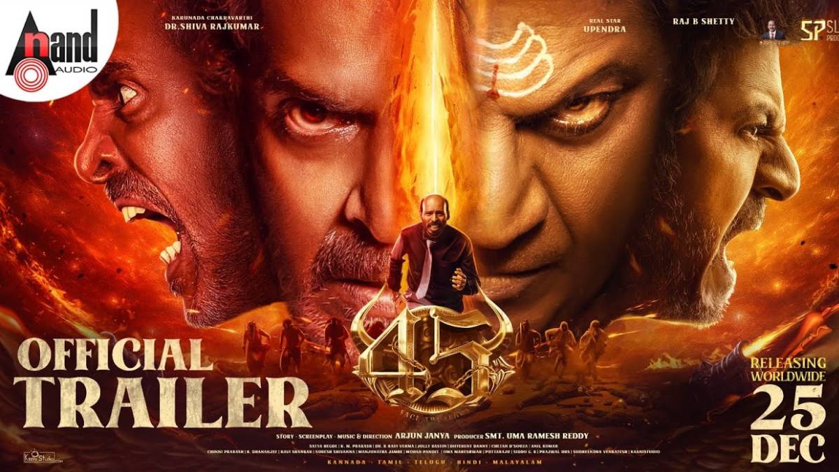 45 Trailer Roars with Action, Emotion, and Arjun Janya’s Directorial Debut