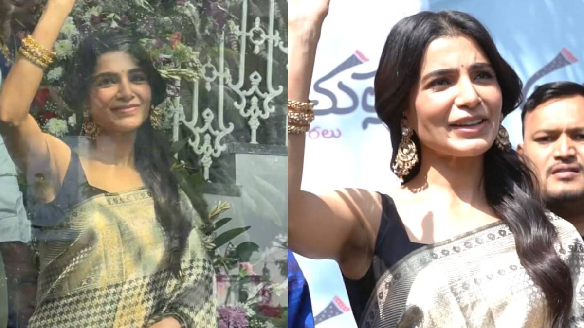 Samantha Ruth Prabhu Inaugurates Sirimalle Sarees in Hyderabad 