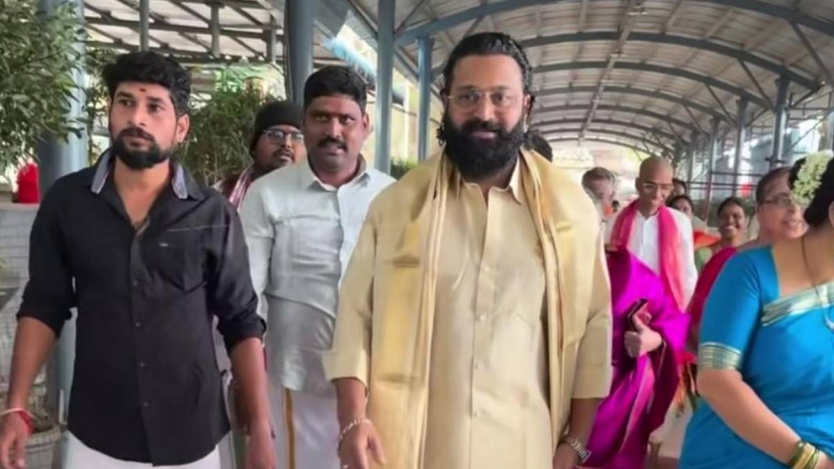 Rishab Shetty Visits Tirumala Sri Vari Temple with Family, Seeks Divine Blessings