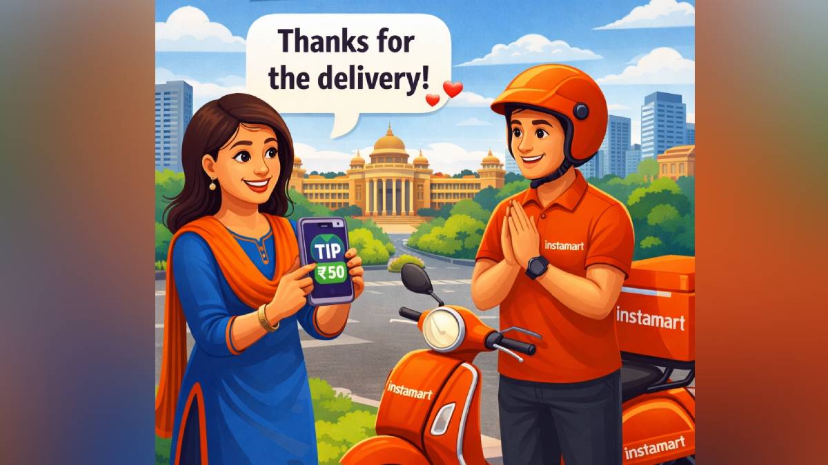 Bengaluru Instamart User Tips ₹68,600 – Highest in India | Photo Credit: Chatgpt Image