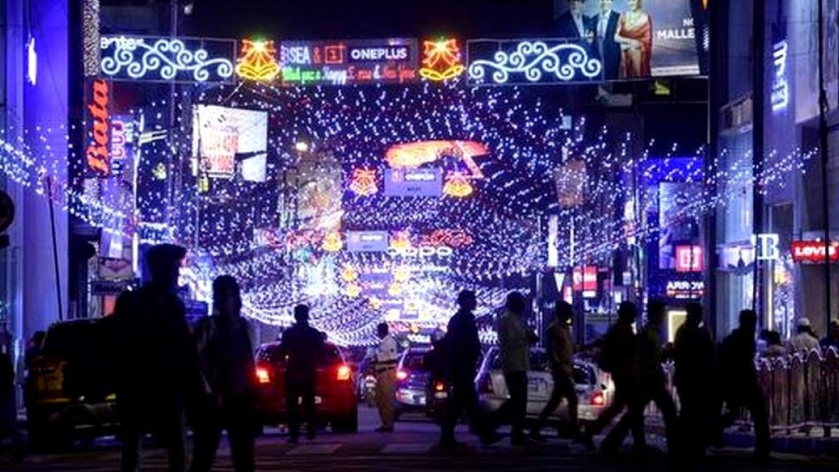 Bengaluru’s Iconic Brigade Road and MG Road Ready for New Year 2026; Strict Security Measures in Place