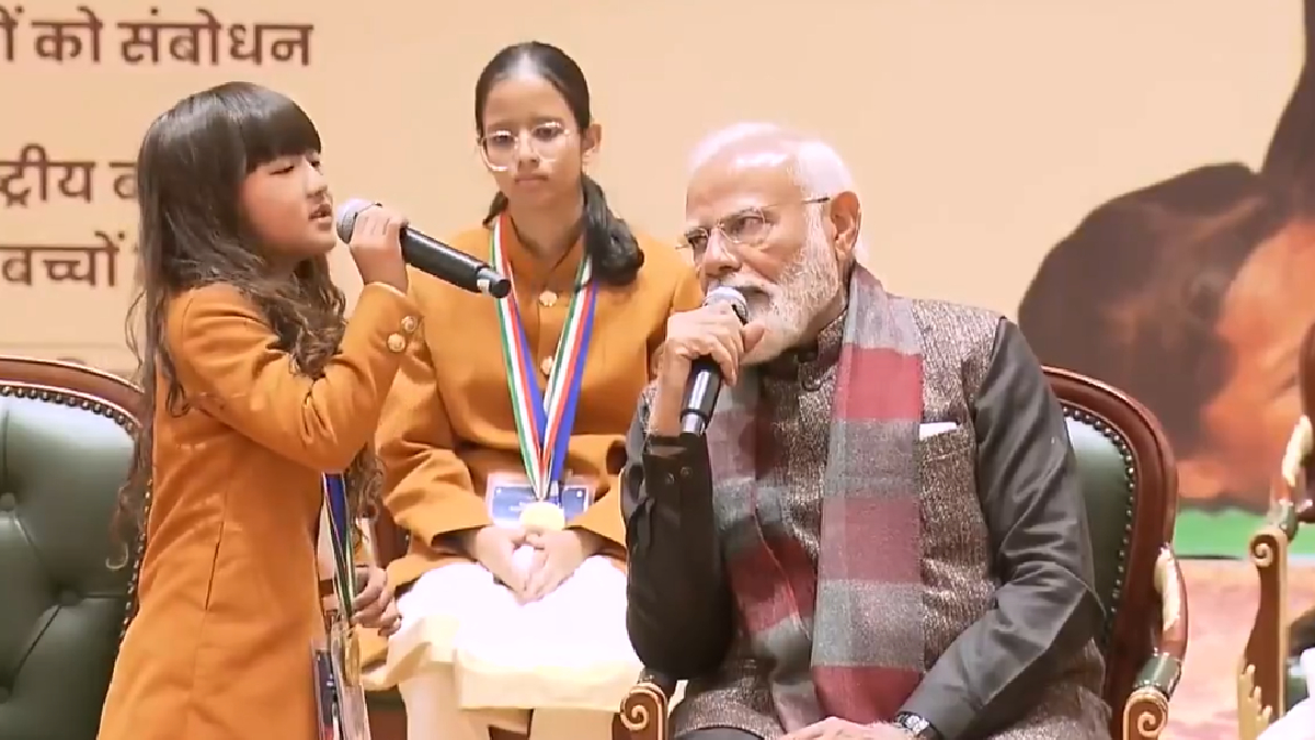 ಮೇಡ್ ಇನ್ ಇಂಡಿಯಾ ಹಾಡಿದ ಪುಟ್ಟ ಬಾಲಕಿ – ಮೋದಿ ಹೃದಯ ಗೆದ್ದ ಕ್ಷಣ