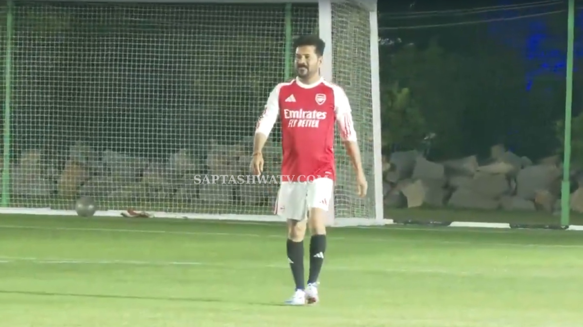 CM Revanth Reddy Trains to Face Lionel Messi in Hyderabad GOAT Tour Match on Dec 13