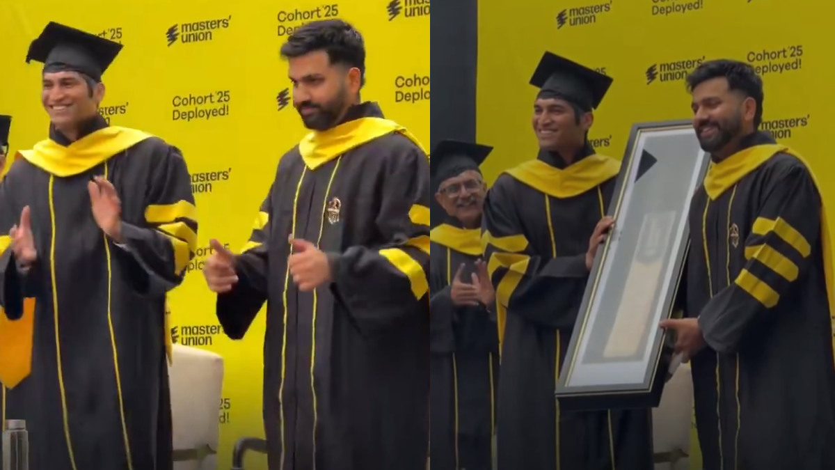 Rohit Sharma Honoured with Honorary Degree at Masters' Union Convocation 2025
