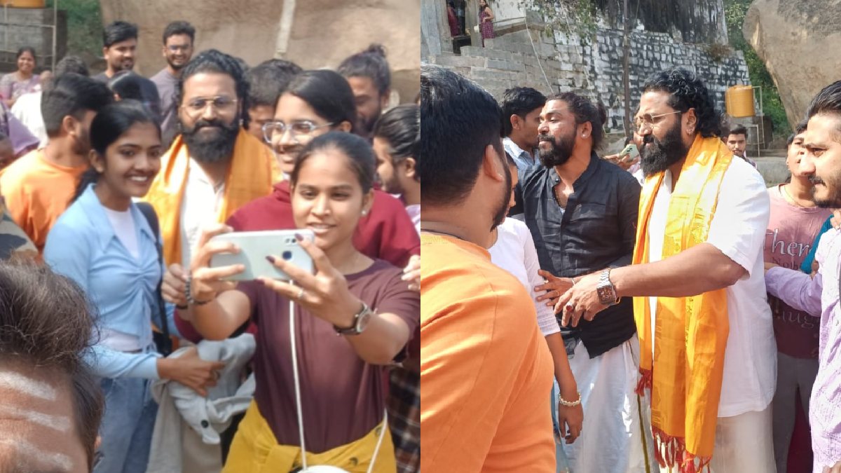 ಹಂಪಿಗೆ ಭೇಟಿ ನೀಡಿದ ನಟ ರಿಷಬ್ ಶೆಟ್ಟಿ - ಸೆಲ್ಫಿಗೆ ಮುಗಿಬಿದ್ದ ಫ್ಯಾನ್ಸ್