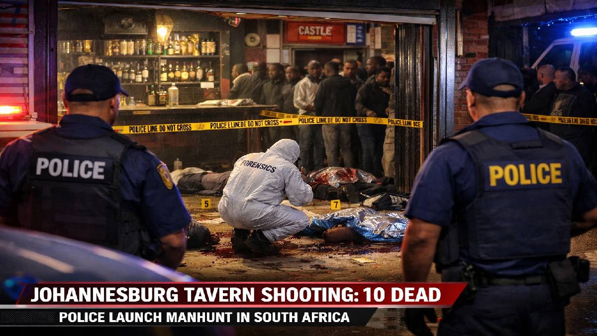 South Africa Shaken: 10 Killed in Brutal Johannesburg Tavern Attack