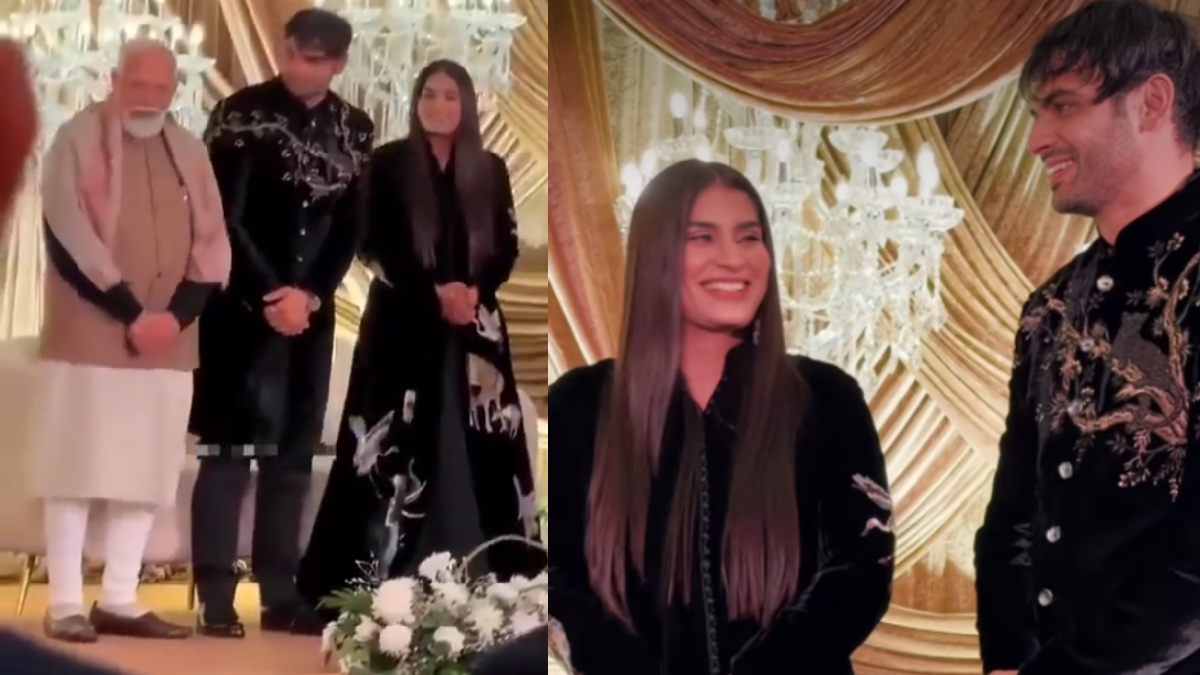 ಒಲಿಂಪಿಕ್ ಚಿನ್ನದ ಪದಕ ವಿಜೇತ ನೀರಜ್ ಚೋಪ್ರಾ ವಿವಾಹ !! ರಿಸೆಪ್ಷನ್ ಗೆ ಬಂದು ಜೋಡಿಗೆ ಶುಭ ಹಾರೈಸಿದ ಮೋದಿ