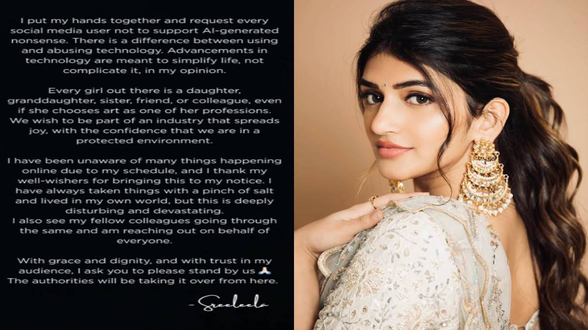 Actress Sreeleela Is Upset With AI  Content, Pleads To Social Media Users