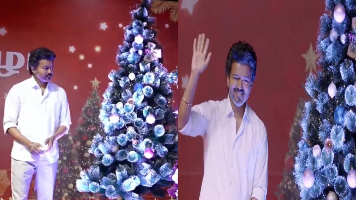 Thalapathy Vijay Lights Christmas Tree, Festive Celebration Highlights