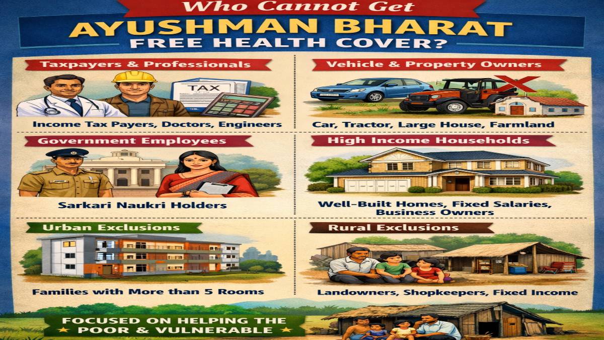 Who Cannot Get Ayushman Bharat Free Health Cover in India?