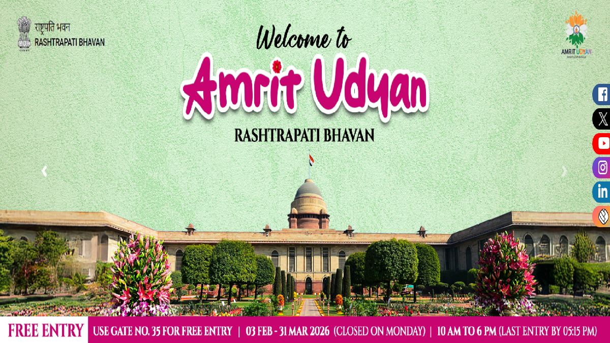 Amrit Udyan 2026 | Photo Credit: https://visit.rashtrapatibhavan.gov.in/