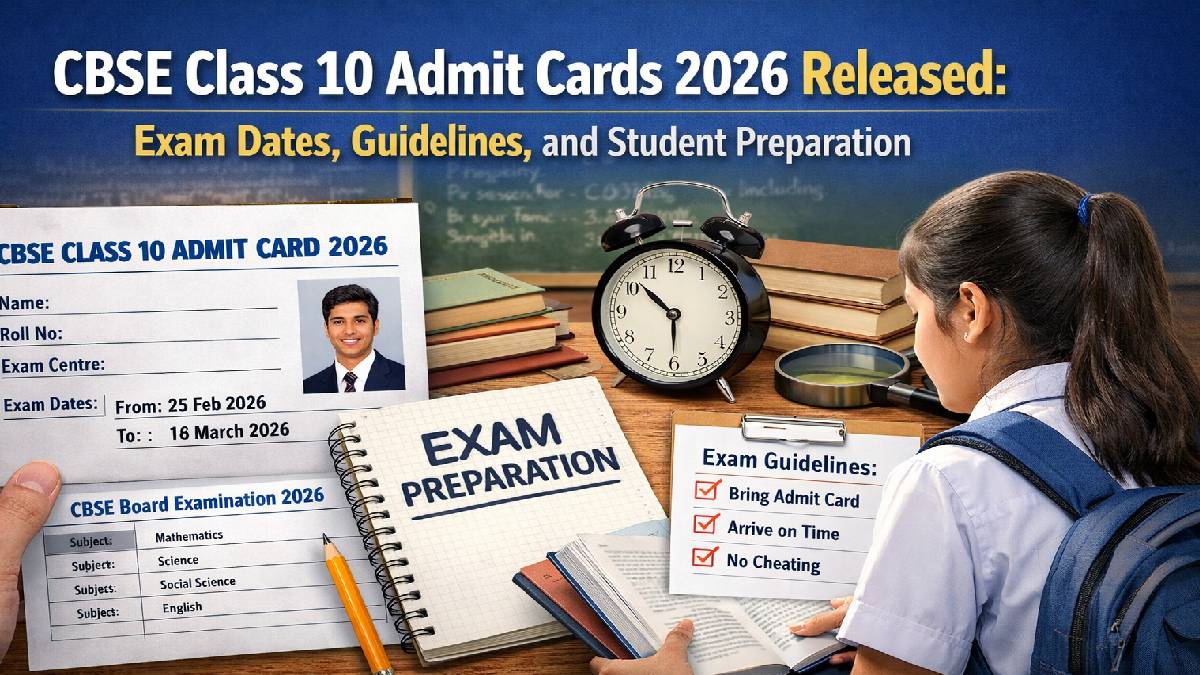 CBSE Class 10 Admit Cards 2026 Released: Exam Dates, Guidelines, and Student Preparation