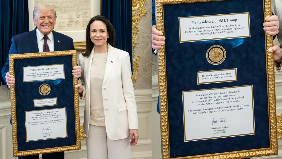 Maria Machado Gifts Nobel Peace Prize to Donald Trump | Global Reaction