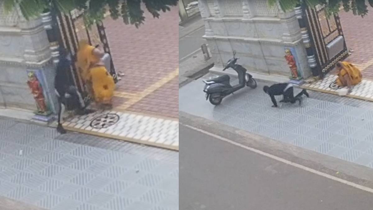 ಹುಬ್ಬಳ್ಳಿಯಲ್ಲಿ ಮಾಂಗಲ್ಯ ಸರ ಕಳ್ಳತನ – ಸಿಸಿಟಿವಿಯಲ್ಲಿ ಸೆರೆಯಾದ ಖದೀಮರು!!