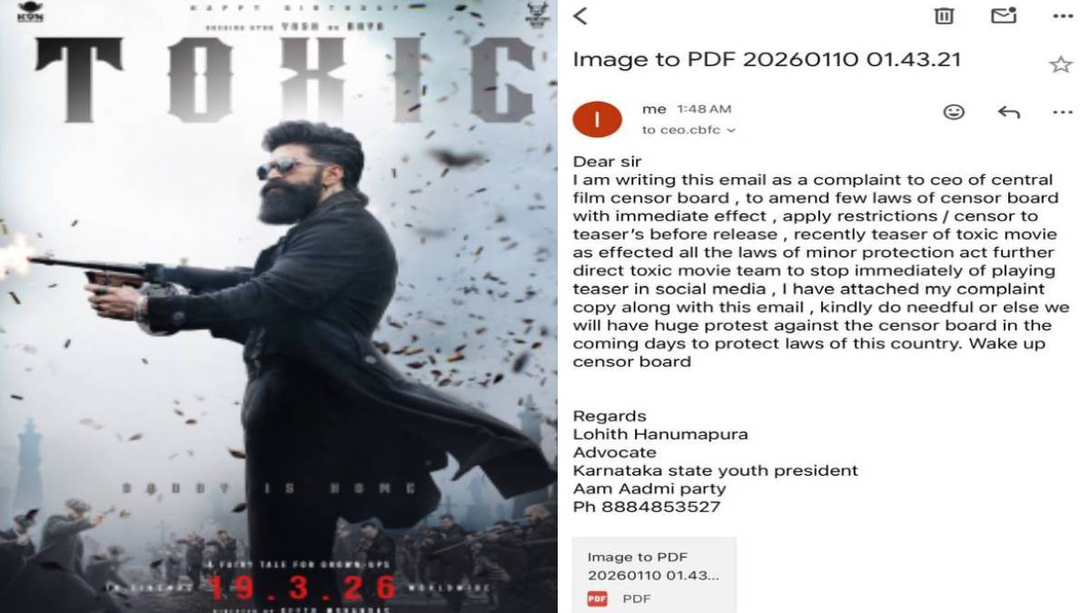 ಟಾಕ್ಸಿಕ್ ಚಿತ್ರದ ಟೀಸರ್‌ನಲ್ಲಿ ವಯಸ್ಕ ದೃಶ್ಯಗಳ ಆರೋಪ!!