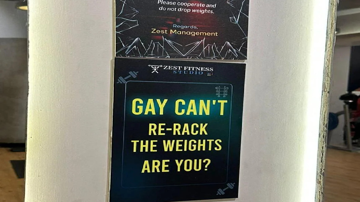 Bengaluru Gym Faces Backlash and Boycott Calls Over Discriminatory 'No Gays' Poster