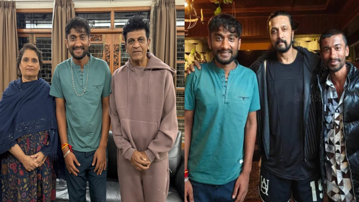 BBK 12 Winner Gilli Nata Seeks Blessings from Shivarajkumar and Sudeep